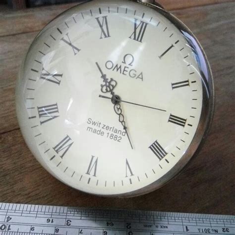 omega glass ball clock|vintage omega ball clock.